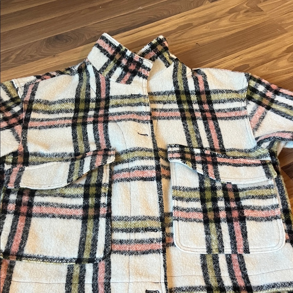 Cambridge Dry Goods Checkered Jacket in Cream and Black